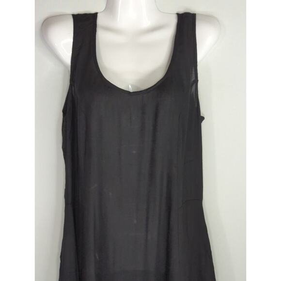 Mexicali Blues Smocked Scoop Neck Mini Dress Black Women XL NWT Bohemian Coastal - Picture 3 of 12